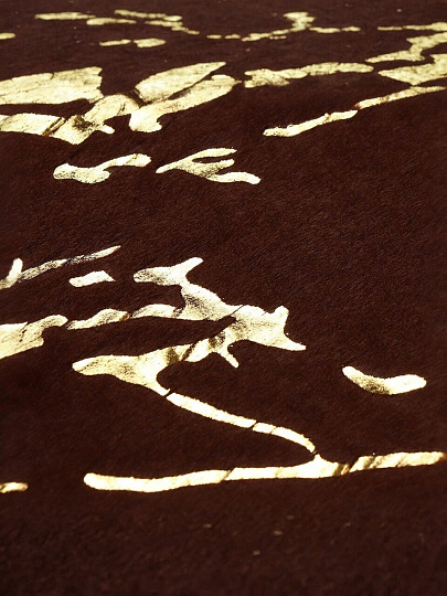 Коврик для ванной, антискользящий, 0.8х0.5 м, полиэстер, шоколад, Мрамор, MA5186B