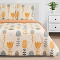 Постельное бельё &amp;quot;Этель&amp;quot; 2 сп Autumn flowers 175*215 см, 200*220 см, 70*70 см - 2 шт, 4675216
