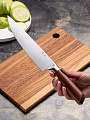 Набор ножей 6 предметов, нержавеющая сталь, рукоятка дерево, с подставкой, Daniks, Book, WFCF-0332 - фото 7