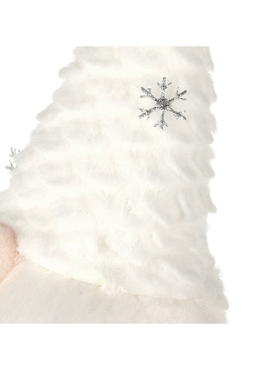 Фигурка декоративная полиэстер, Гномик, 27 см, белая, Y4-9407