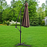 Зонт садовый 3х3х2.5 м, коричневый, со стальной опорой, Green Days, Laguna - фото 2