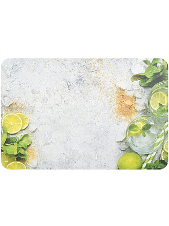 Скатерть для стола пластик, 90х60 см, прямоугольная, Лайм