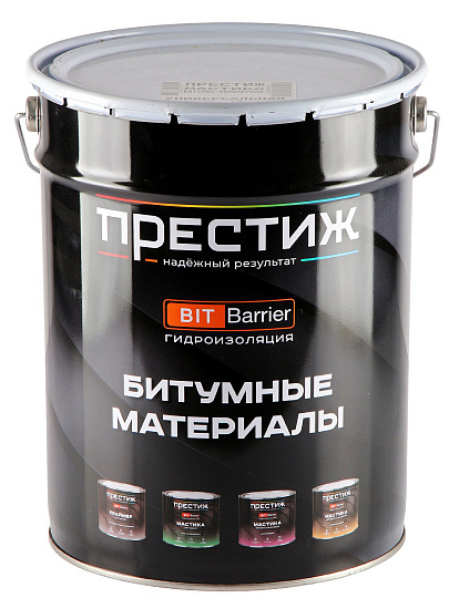 Мастика Престиж, битумно-полимерная, универсальная, 17 кг