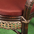 Мебель садовая Флоренция Мини, бежево-шоколадная, стол, 80.5х81х76 см, 2 кресла, подушка шоколадная, 110 кг, IND07WG - фото 3