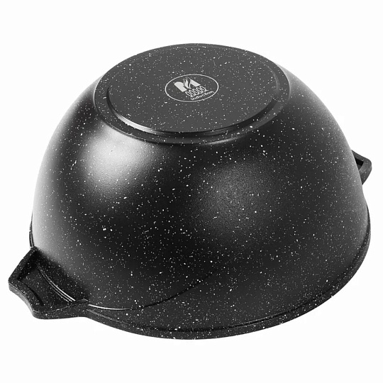 Казан алюминий, антипригарное покрытие, 4.5 л, Гранит black Induction, с крышкой, Мечта, 54802И