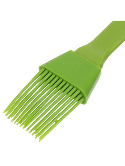 Кисточка кондитерская силикон, навеска, зеленая, YW-BR007-C/D-040