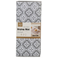 Коврик для сушки посуды микрофибра, 38х51 см, серый, B180024