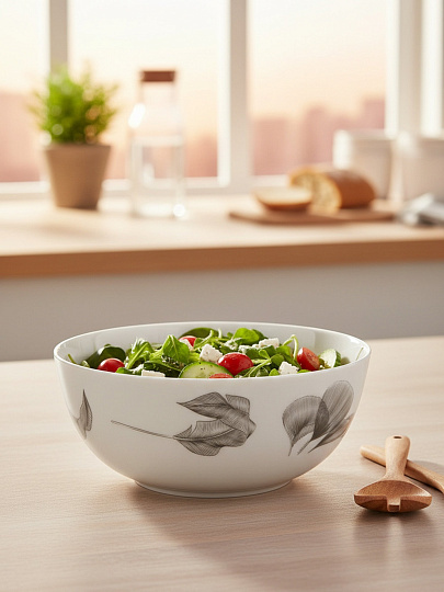 Салатник стеклокерамика, круглый, 21х6.5 см, 1.6 л, Рафаэль, Luminarc, X2759