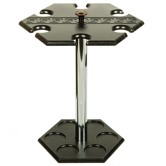 Набор для спиртного 12 предметов, стекло, бокал для шампанского 200 мл 6 шт, стопка 60 мл 6 шт, с баром, Promsiz, Греческий узор, GE03-160/837-БС