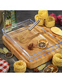 Форма для запекания стекло, 32х22х4 см, 3 л, прямоугольная, Daniks, 45324
