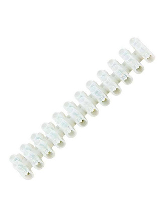 Зажим ЗВИ-5, винтовой, полипропилен, белый, 12 пар, 100°С, 0.75-4 мм², TDM Electric, SQ0510-0022