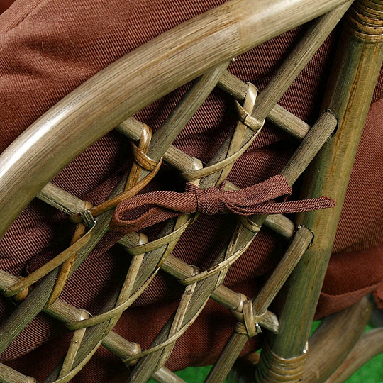 Мебель садовая Багама, кофейная, стол, 60х60х55 см, 2 кресла, подушка, 85 кг, твил, 03/10Б (S)-1