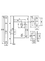 Комплект для сантехнической двери Аллюр, ВЕНСАН BL+L7050S BL+BK-S1 BL (26150/S7050), 15201, черный матовый - фото 4