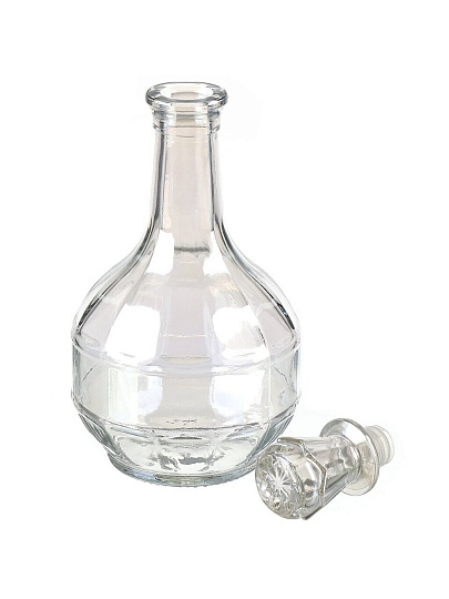 Набор для спиртного 7 предметов, стекло, графин 500 мл, 6 стопок 50 мл, с баром, Glasstar, Радуга, B_O_RN_01_22