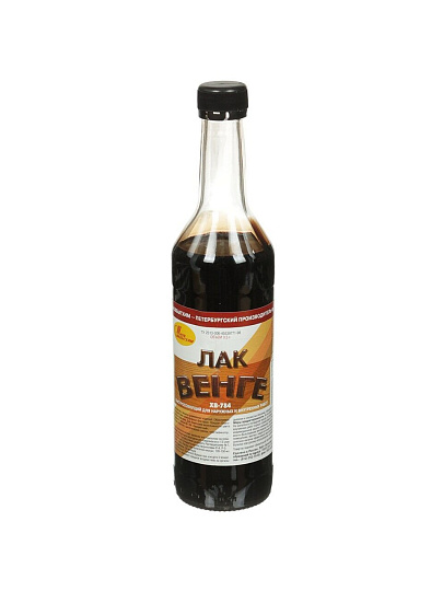 Лак НовБытХим, ХВ-784, полуглянцевый, перхлорвиниловый, венге, для внутренних и наружных работ, 0.5 л