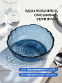 Салатник стекло, круглый, 18.5х6.5 см, 0.78 л, Ночное небо, Декостек, 5818/1-Н7 - фото 3