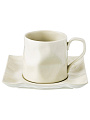 Чайная пара фарфор, 2 предмета, на 1 персону, 250 мл, Lefard, Раффл milk, 264-950