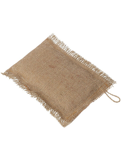 Мочалка банная прямоугольная, лен, с органическим мылом, 130 г, Алтын Бай, Кедровая, КА-00025612