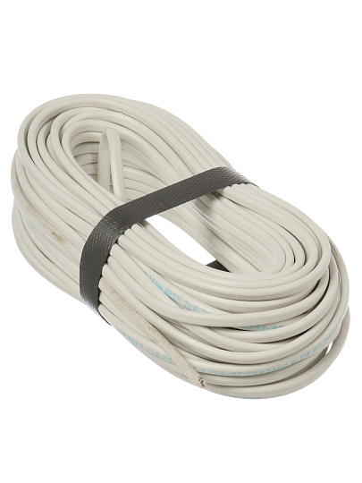 Провод 2х0.75 мм², 20 м, медь, соединительный, ГОСТ, белый, Альтема, А000448