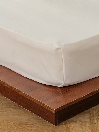 Простыня 1.5-спальная, 150 х 214 см, 100% хлопок, поплин, Silvano, Белый