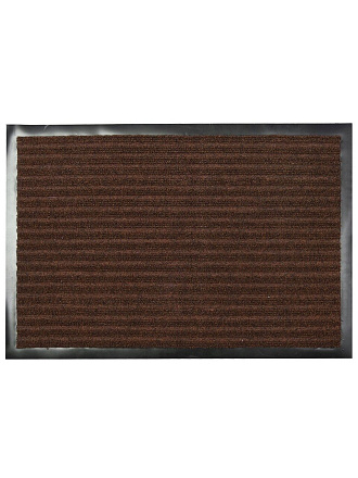 Коврик грязезащитный, 90х150 см, прямоугольный, резина, с ковролином, коричневый, Floor mat Комфорт, ComeForte, ХТ-6002