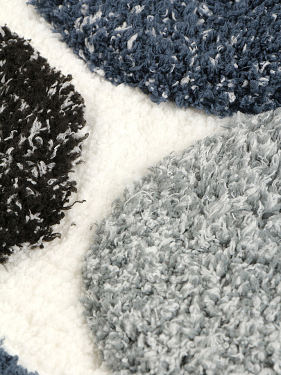 Коврик для ванной микрофибра, 0.5Х0.8 м, серо-белый камень, Silvano, Лиона