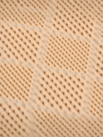 Коврик для ванной, антискользящий, 0.4х0.6 м, ПВХ, бежевый, Вилина, банный, 7233