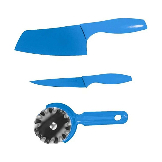 Набор ножей 4пр (повар.18см, универс.13см, д/пиццы 16,5см) подставка Bayerhoff BH-5117