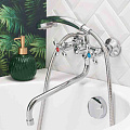 Смеситель для ванны, BOOU, с кран-буксой, хром, BA5318-3-C007-B702