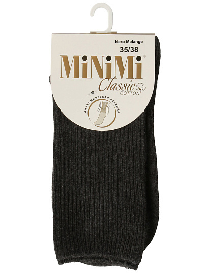 Носки для женщин, хлопок, Minimi, Cotone, черные, р. 35-38, 1203
