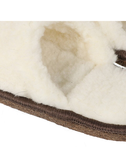 Тапки для женщин, шерсть, белые, р. 37-38, закрытые, ТМ001