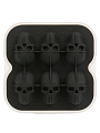 Форма для льда Strong, 13.5х13.5х5 см, силикон, 6 ячеек, черепа черные, Sirocco, SIS0005B - фото 5