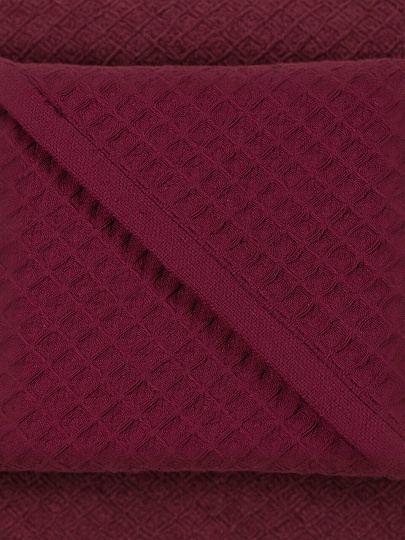 Полотенце кухонное вафельное, 40х60 см, 270 г/м2, 100% хлопок, Barkas, Эльза, сливовое, Узбекистан