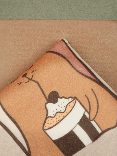 Наволочка декоративная Коты, 100% полиэстер, 40 х 40 см