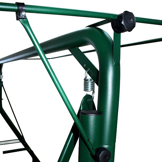 Качели садовые 3-местные, 202х133х174 см, 350 кг, Arno, Элегант, раскладываются в кровать, зеленые, 2016-КД-45/С, металл