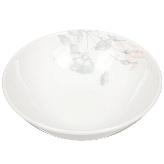 Сервиз столовый керамика, 16 предметов, на 4 персоны, Кубаньфарфор, Соната. Серебристые розы, 076/8