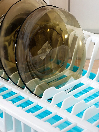 Сушилка для посуды, нержавеющая сталь, 2 яруса, с поддоном, 44х32.5х43 см, Y387