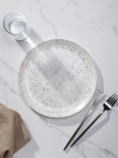 Тарелка обеденная, стекло, 25 см, круглая, Diwali Zorzea Granit, Luminarc, X2152