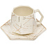 Набор чайный керамика, 12 предметов, на 6 персон, 180 мл, Белый мрамор, Y4-6605, подарочная упаковка - фото 3
