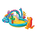 Игровой центр-бассейн Intex, 333х229х112 см, Dinoland, 57135NP, 290 л, с горкой, от 3 лет