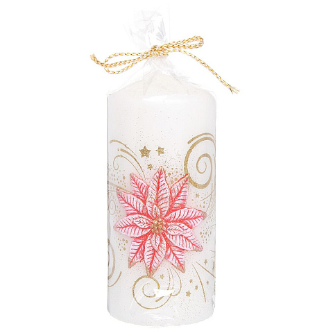 Свеча декоративная, 6х13 см, Рождественский цветок колонна Bartek candles
