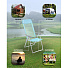 Кресло складное пляжное 60х60х112 см, голубое, сетка, 100 кг, Green Days, YTBC048-1 - фото 14