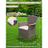 Мебель садовая Green Days, Крона, бежевая, стол, 200х100х72 см, 6 кресел, подушка бежевая, 150 кг, RSCTG055 - фото 12
