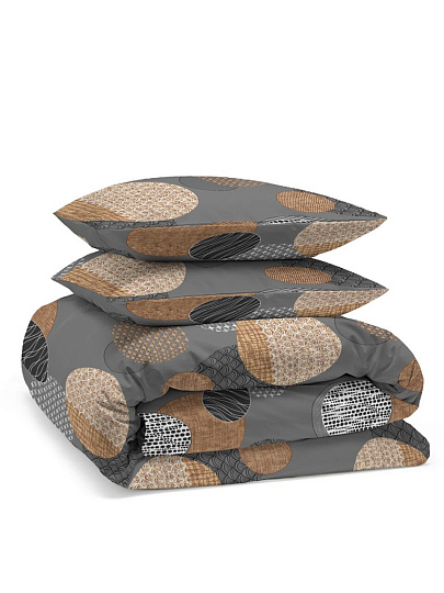 Постельное белье 1.5-спальное, простыня 150х215 см, 2 наволочки 70х70 см, пододеяльник 145х215 см, Майская ночь, бязь, Дайр