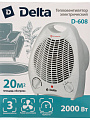 Тепловентилятор Delta, D-608, напольный, 2 кВт, 20 м2, спиральный, белый - фото 4