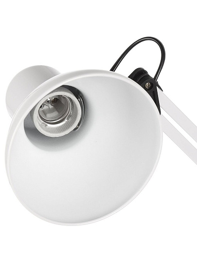 Светильник настольный E27, белый, абажур белый, Lofter, SPE 16941-01-167