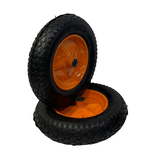 Колесо для тачки 3.50-8, втулка D16 мм, пневматическое, Mawipro, PR2516