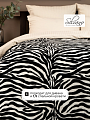 Плед 1.5-спальный, 150х200 см, фланель, 100% полиэстер, Silvano, Зебра, 99760 - фото 3