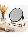 Зеркало настольное, 18х20 см, круглое, с увеличением, на двойной подставке, A070024 - фото 2