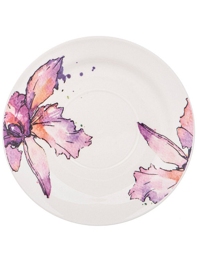 Чайная пара фарфор, 2 предмета, на 1 персону, 250 мл, Lefard, Орхидея, 482-560